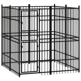 Outdoor Dog Kennel Steel 39.7 ft��