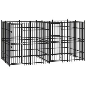 Outdoor Dog Kennel Steel 79.3 ft��