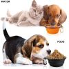 2PCS Folding Bowl Outdoor Portable Dog Bowl Drinking Bowl Dog Bowl Cat Bowl Pet accompanying Cup Dog Bowl