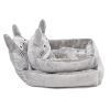 Fashion House Cartoon-Design Sofa Soft Warm Cotton Nest Pet Dog Beds Puppy Kennel