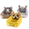 Fashion House Cartoon-Design Sofa Soft Warm Cotton Nest Pet Dog Beds Puppy Kennel